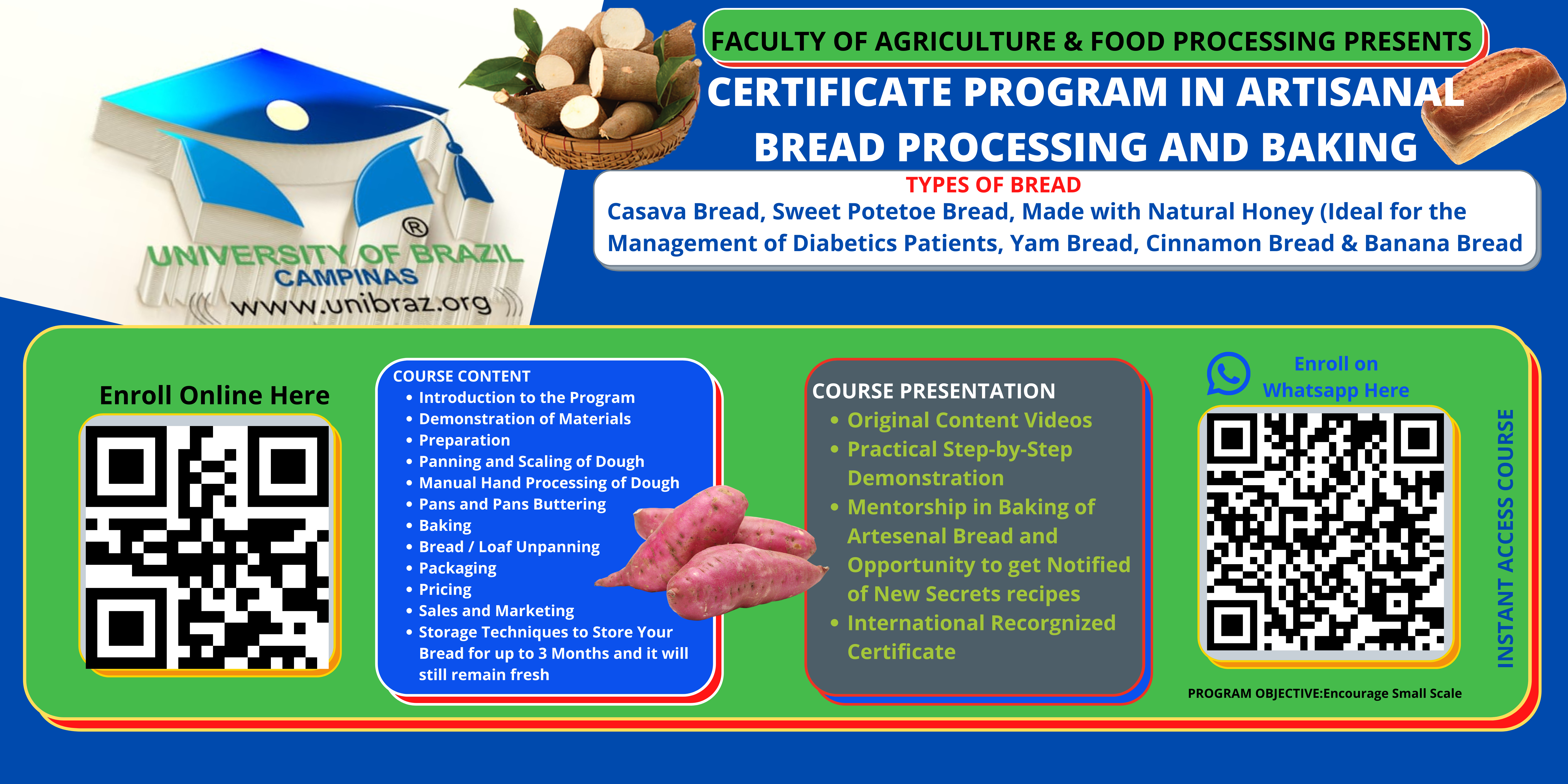 ARTISANAL BREAD BAKING AND PRESERVATION CERTIFICATE COURSE